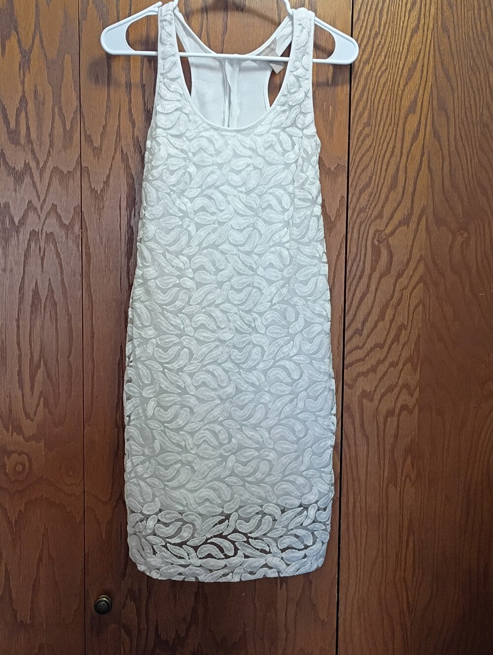 Banana Republic White Lace Mini Dress
